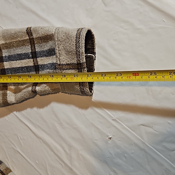 Zara women's medium long plaid cottagecore 90s Y2K grandma style over shirt - Picture 7 of 8